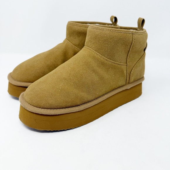 American Eagle The Hangout Platform Bootie Tan 9 - Picture 4 of 12